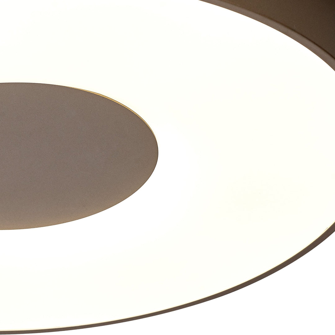 Mantra M7690 Coin Round Ceiling 100W LED Remote Control - Sand Brown