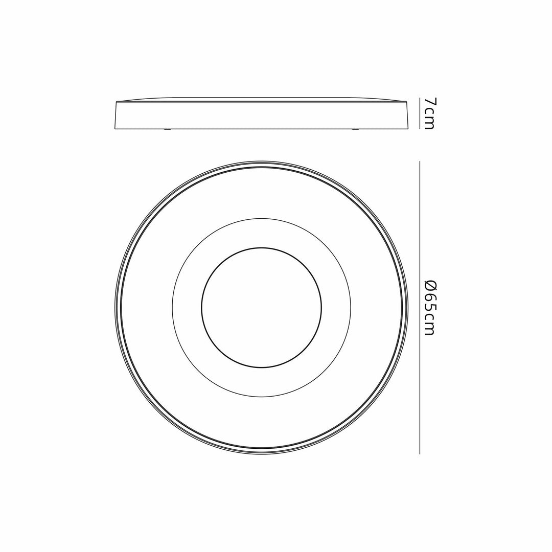 Mantra M8036 Coin Round Ceiling 100W LED Remote Control - Gold