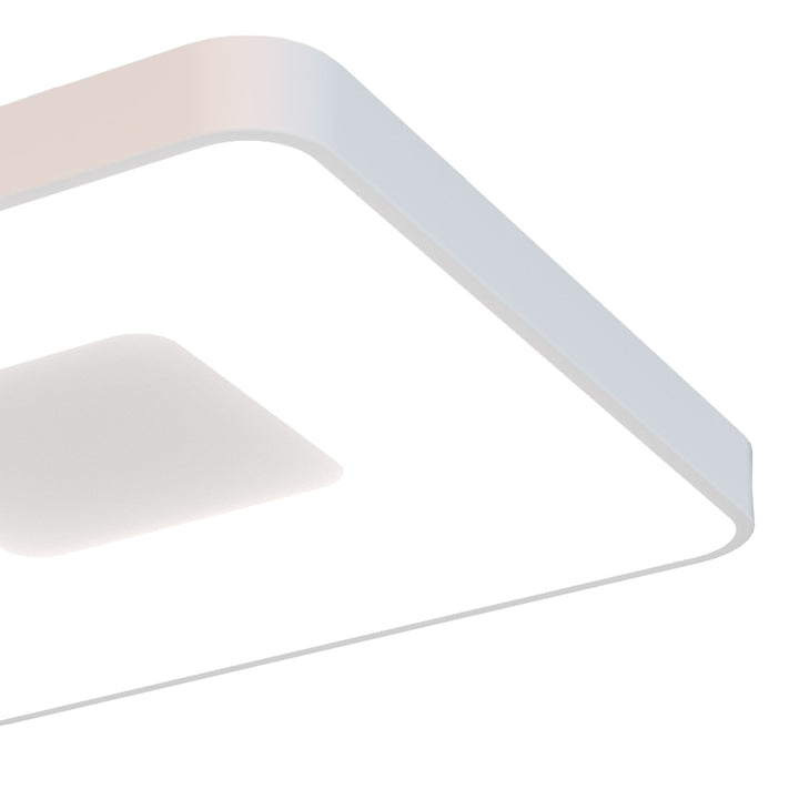 Mantra M7922 Coin Square Ceiling 56W LED Remote Control - White