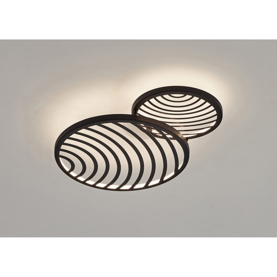 Mantra M7234 Collage 2 Ring Ceiling 30W LED Black