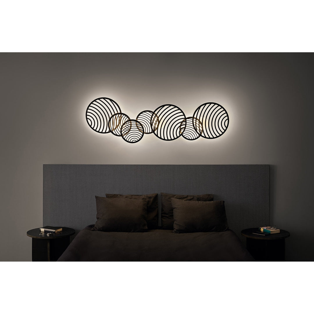 Mantra M7234 Collage 2 Ring Ceiling 30W LED Black