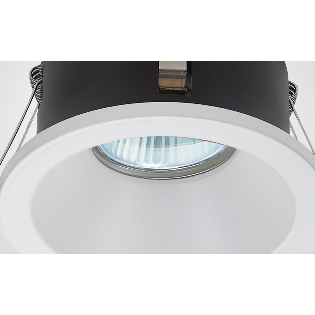 Mantra M6811 Comfort Bathroom GU10 Downlight Round 1 Light Matt Black