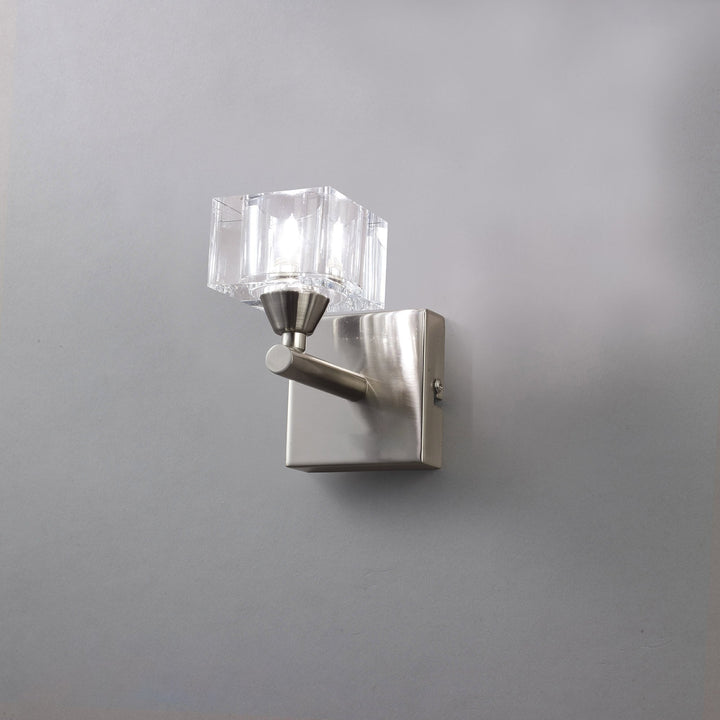 Mantra M2363SN Cuadrax Wall Lamp 1 Light G9 Satin Nickel