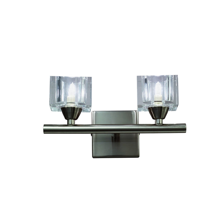 Mantra M2364SN Cuadrax Wall Lamp 2 Light G9 Satin Nickel