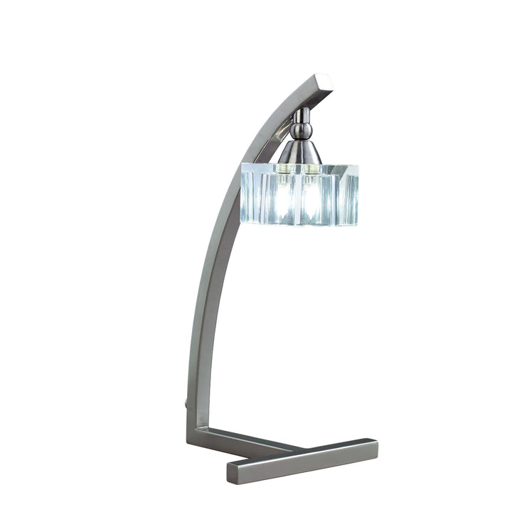 Mantra M2365SN Cuadrax Table Lamp 1 Light G9 Satin Nickel