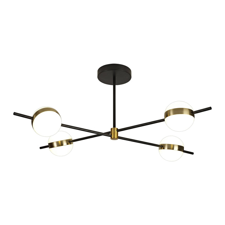 Mantra M7162 Cuba Ceiling 4 Light 32W LED Gold/Black