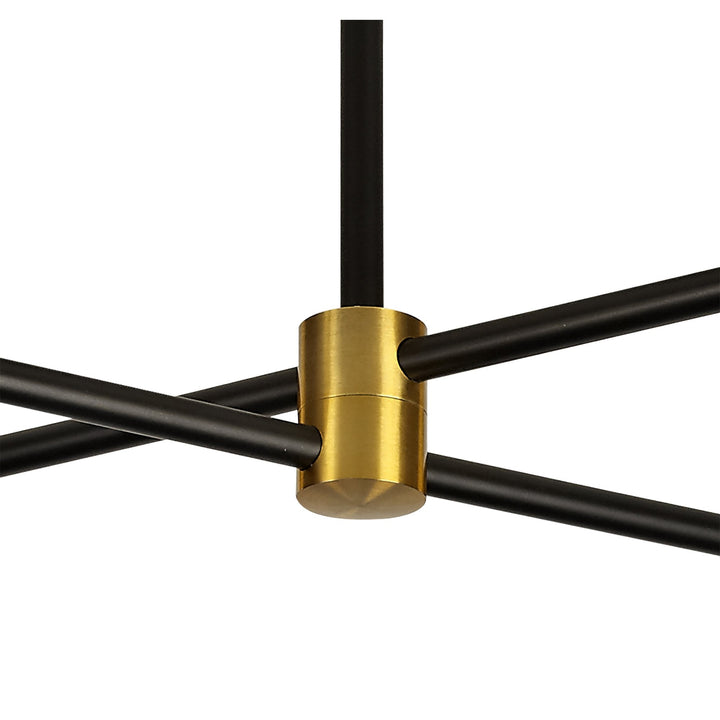 Mantra M7162 Cuba Ceiling 4 Light 32W LED Gold/Black