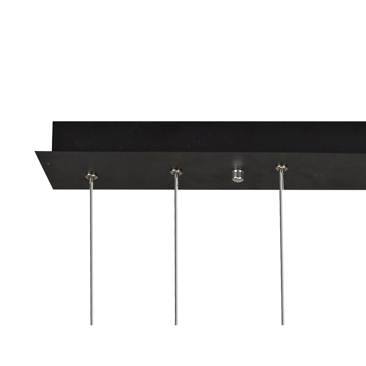 Mantra M7160 Cuba Criss Cross Linear Pendant 4 Light 32W LED Gold Black