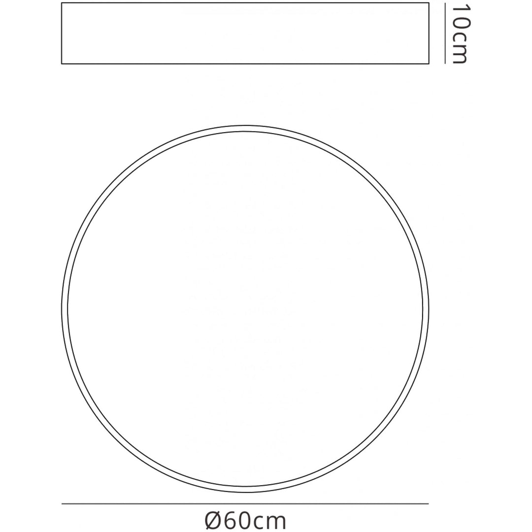 Mantra M5500 Cumbuco Flush 60cm Round 50W LED White/Acrylic