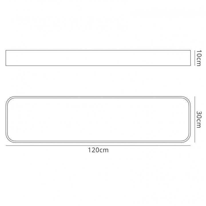 Mantra M5503 Cumbuco Flush Rectangle 85W LED White/ Acrylic