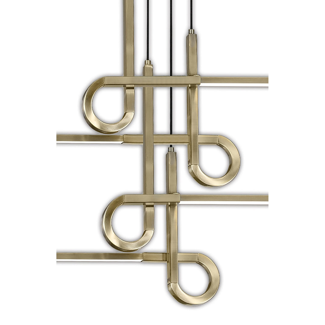 Mantra M6123 Cinto Pendant 42W LED Antique Brass