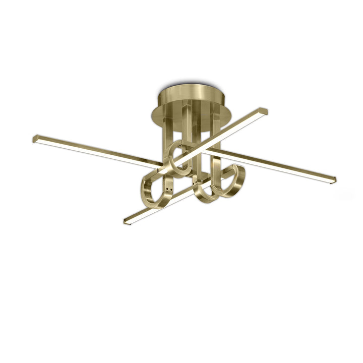 Mantra M6128 Cinto Ceiling Light 28W LED Antique Brass