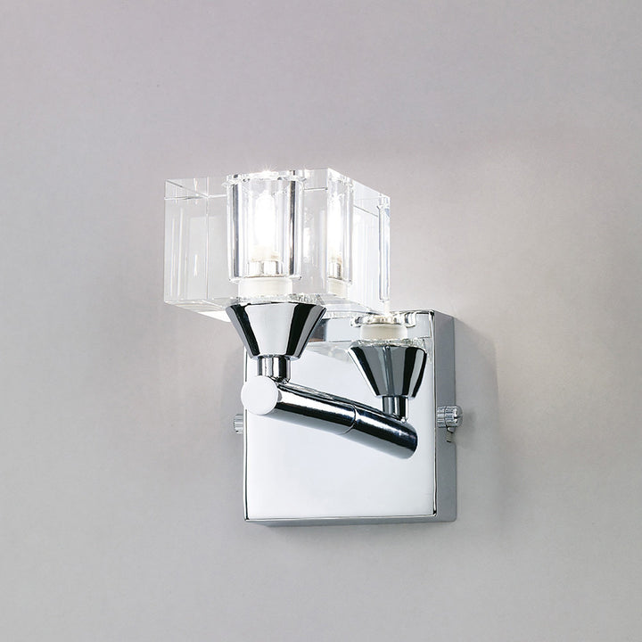 Mantra M2363 Cuadrax Wall Lamp 1 Light G9 Polished Chrome