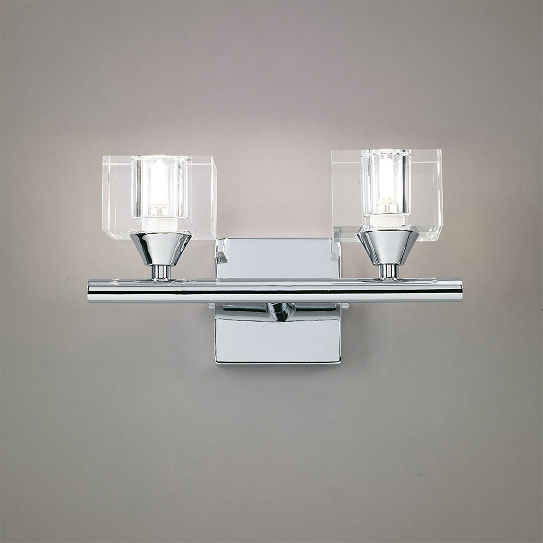 Mantra M2364/S Cuadrax Wall Lamp Switched 2 Light G9 Polished Chrome