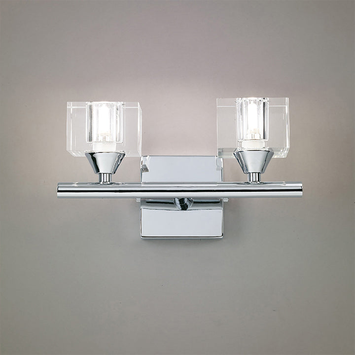 Mantra M2364/S Cuadrax Wall Lamp Switched 2 Light G9 Polished Chrome