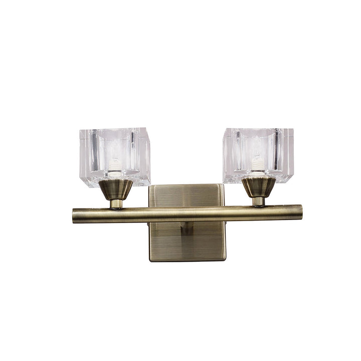 Mantra M2364AB/S | Cuadrax | 2-Light Wall Lamp