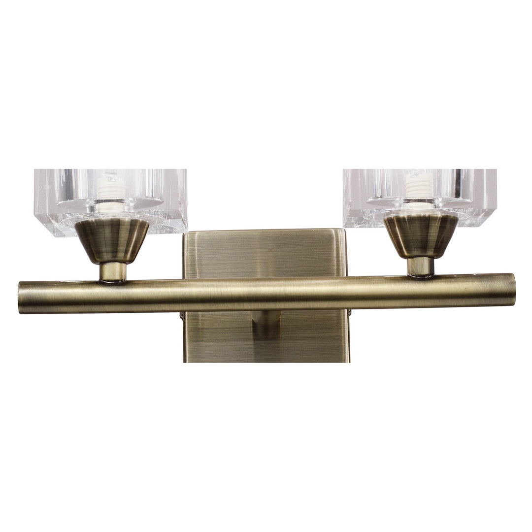 Mantra M2364AB/S | Cuadrax | 2-Light Wall Lamp