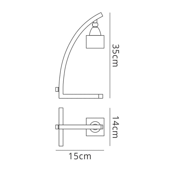 Mantra M2365 Cuadrax Table Lamp 1 Light G9 Polished Chrome