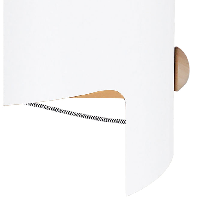 Mantra M5592 Cube Table Lamp Wide White Metal Wood