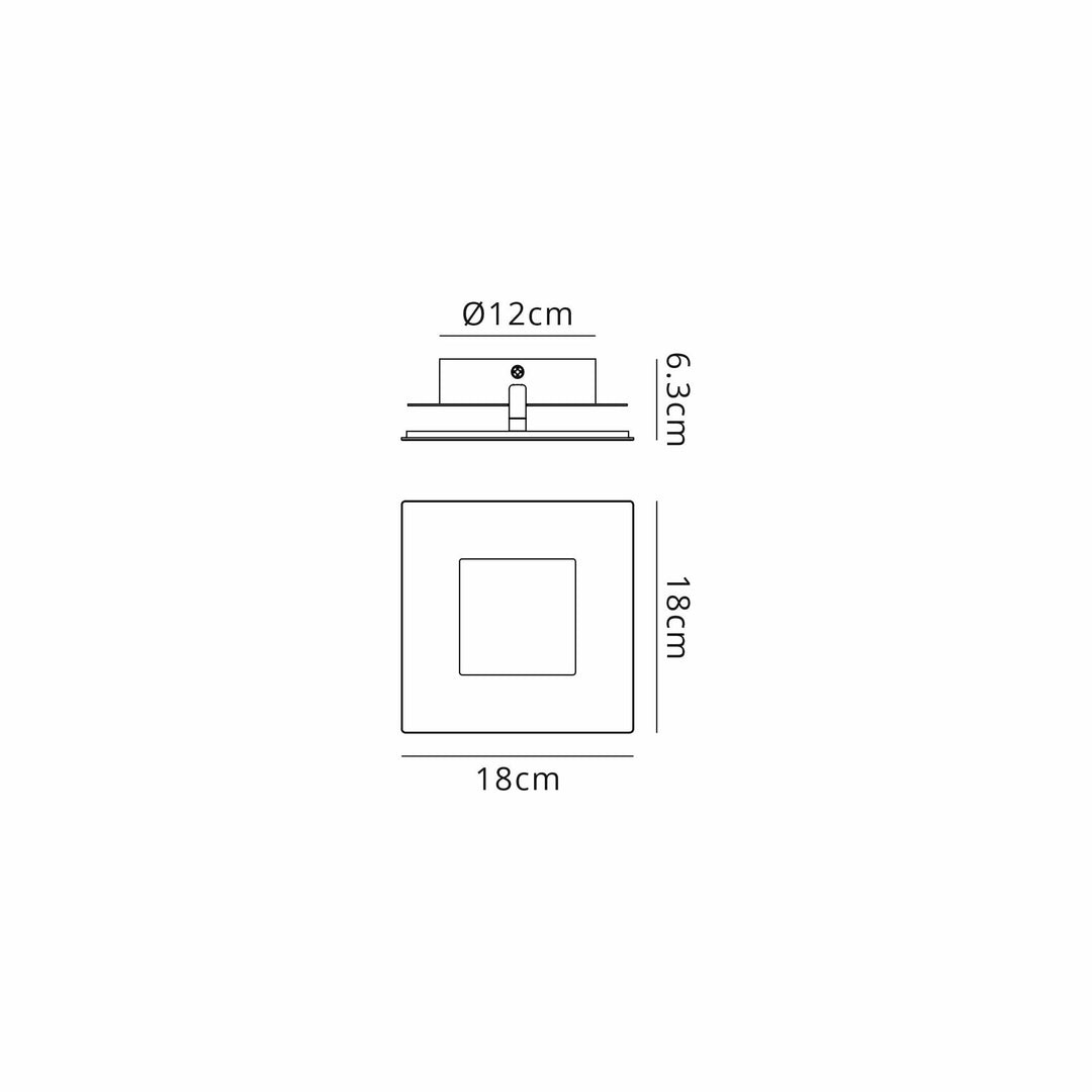 Mantra M8117 Dalia 18cm Wall Lamp 18W LED Gold/Rust Brown