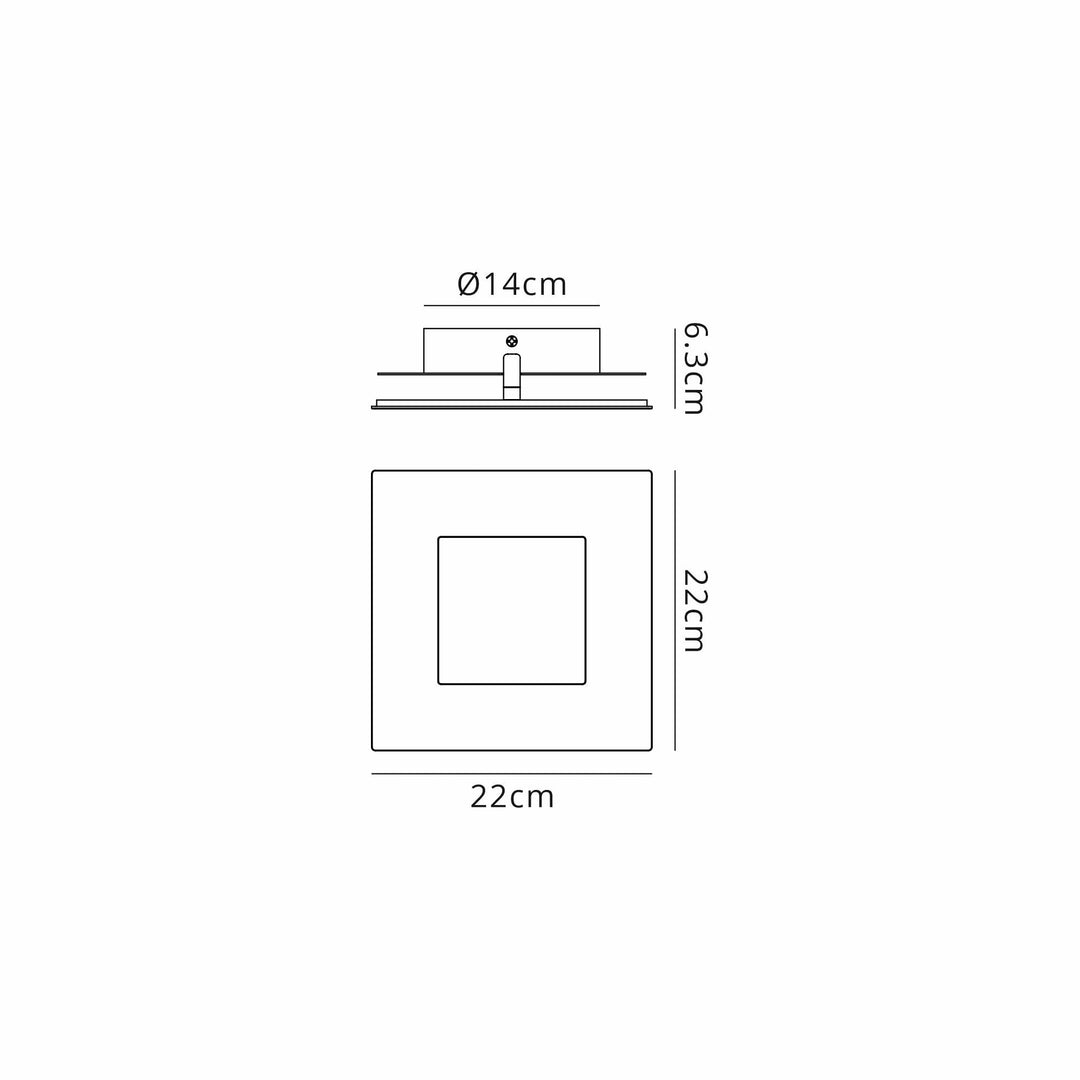 Mantra M8118 Dalia 22cm Wall Lamp 24W LED White