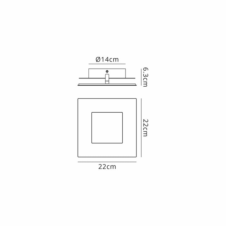 Mantra M8118 Dalia 22cm Wall Lamp 24W LED White