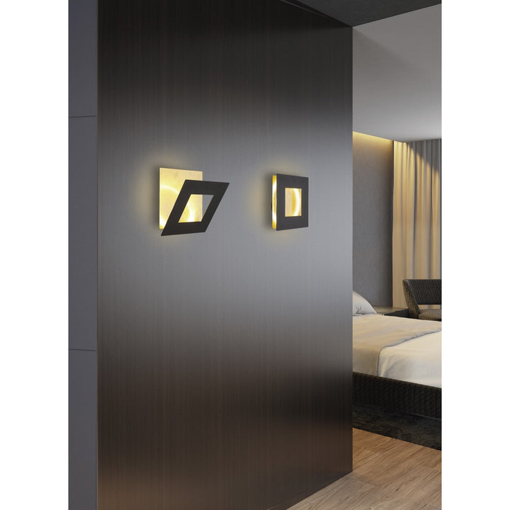 Mantra M8112 Dalia 14cm Wall Lamp 12W LED Gold/Black