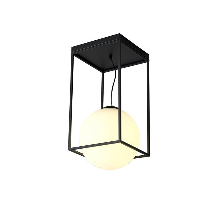 Mantra M7604 Desigual Large Tall Semi Flush 1 Light Matt Black