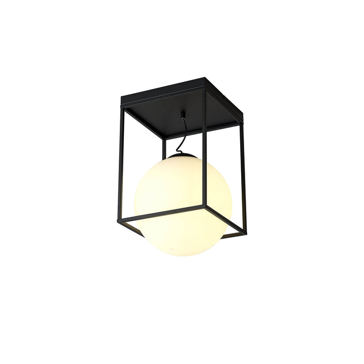 Mantra M7605 Desigual Large Short Semi Flush 1 Light Matt Black