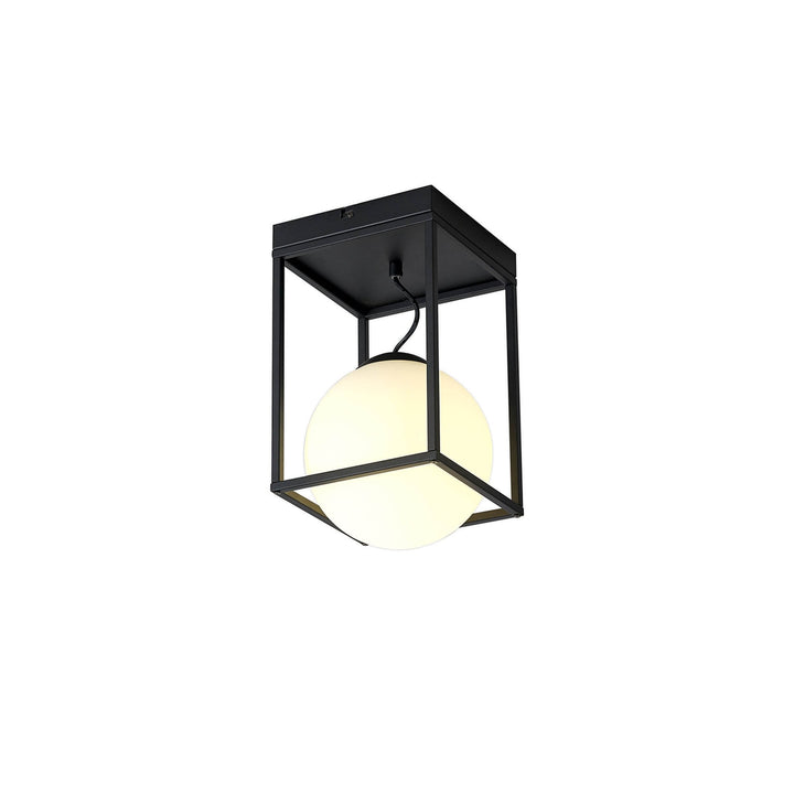 Mantra M7607 Desigual Small Short Semi Flush 1 Light Matt Black