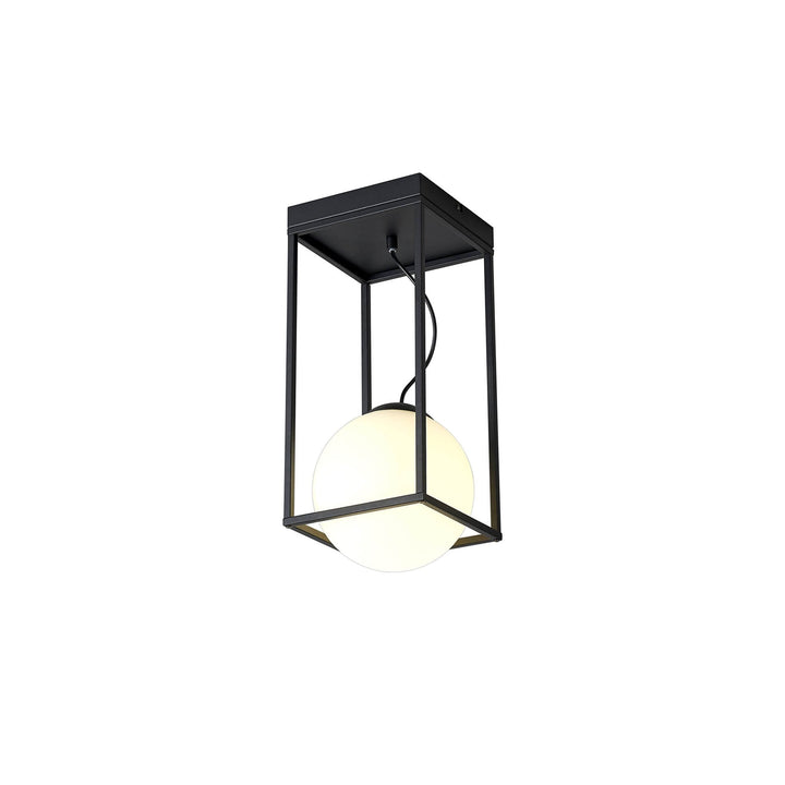 Mantra M7606 Desigual Small Tall Semi Flush 1 Light Matt Black