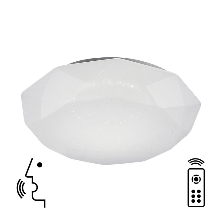 Mantra M5974 Diamante Smart Ceiling 56W LED Remote Control White