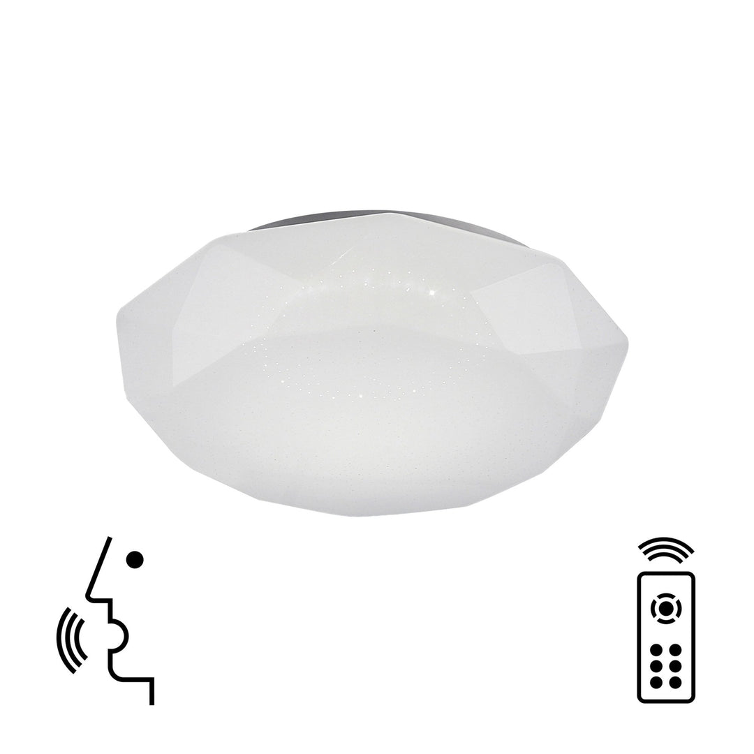 Mantra M5974 Diamante Smart Ceiling 56W LED Remote Control White