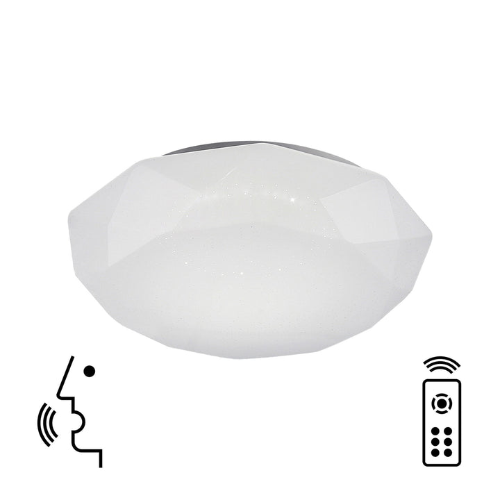 Mantra M5975 Diamante Smart Ceiling 40W LED Remote Control White