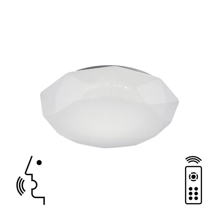 Mantra M5975 Diamante Smart Ceiling 40W LED Remote Control White