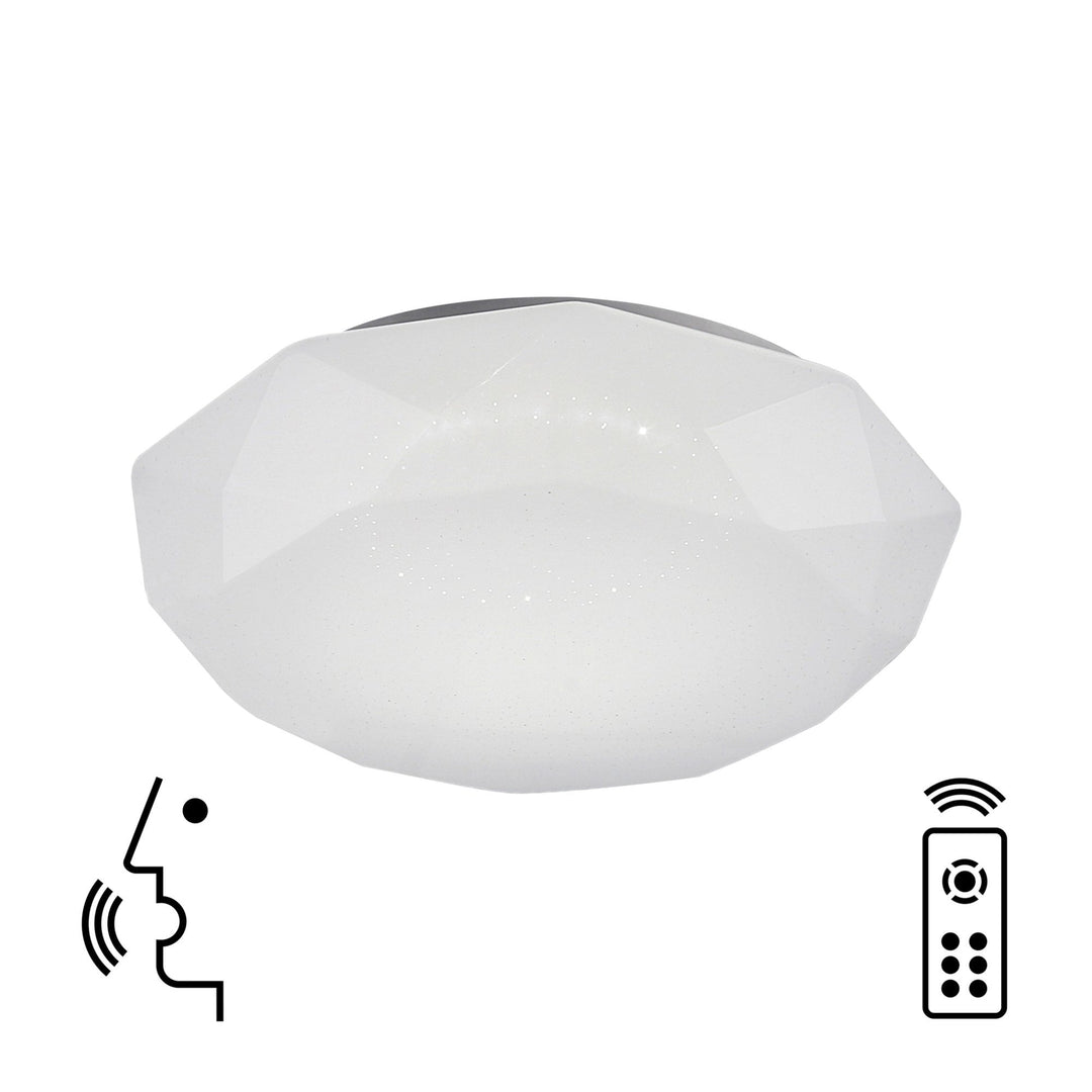 Mantra M5973 Diamante Smart Ceiling 80W LED Remote Control White