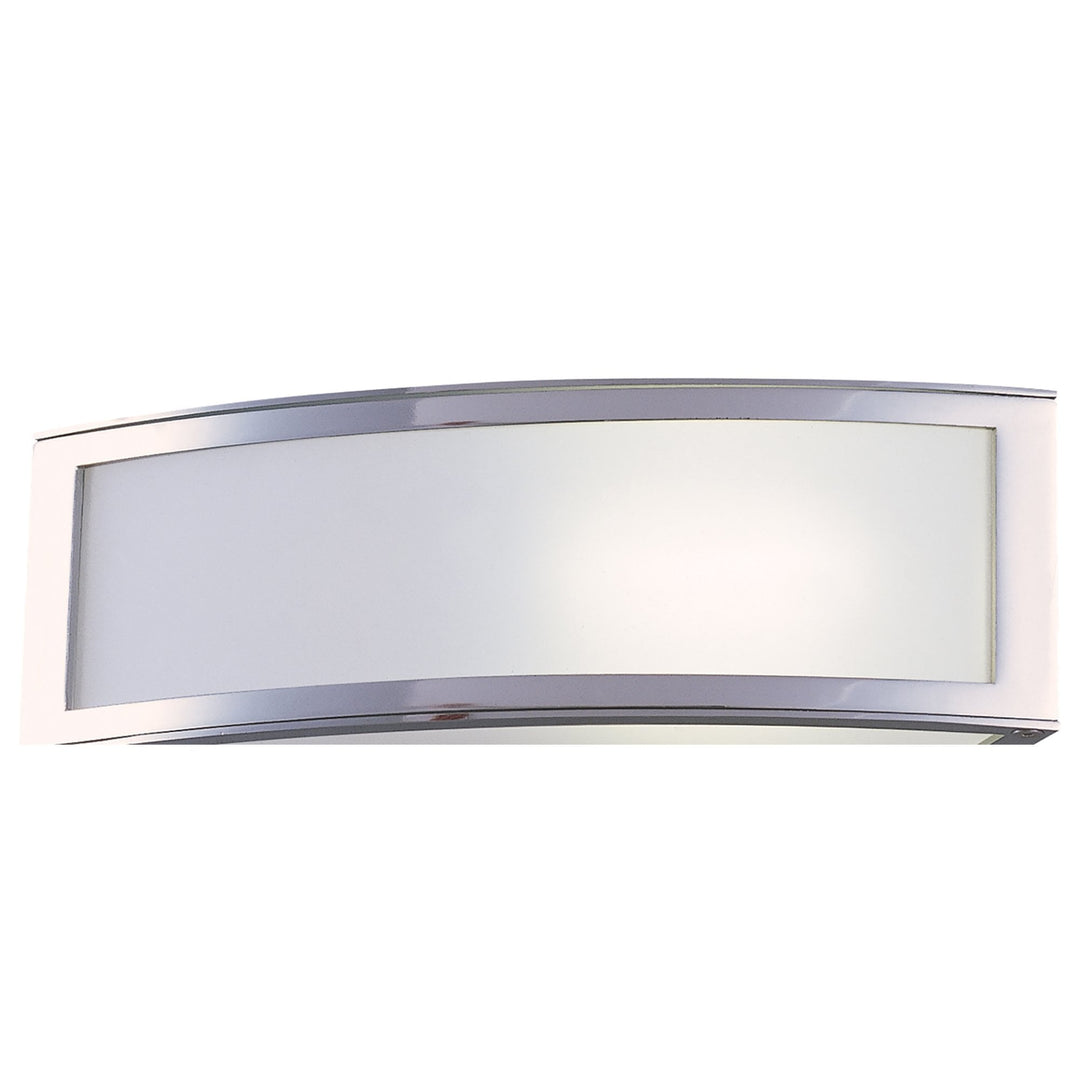 Mantra M8393/1 Duna GU10 Wall Lamp 1 Light Polished Chrome/White Acrylic