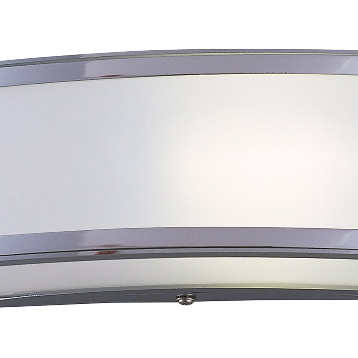 Mantra M8393/1 Duna GU10 Wall Lamp 1 Light Polished Chrome/White Acrylic