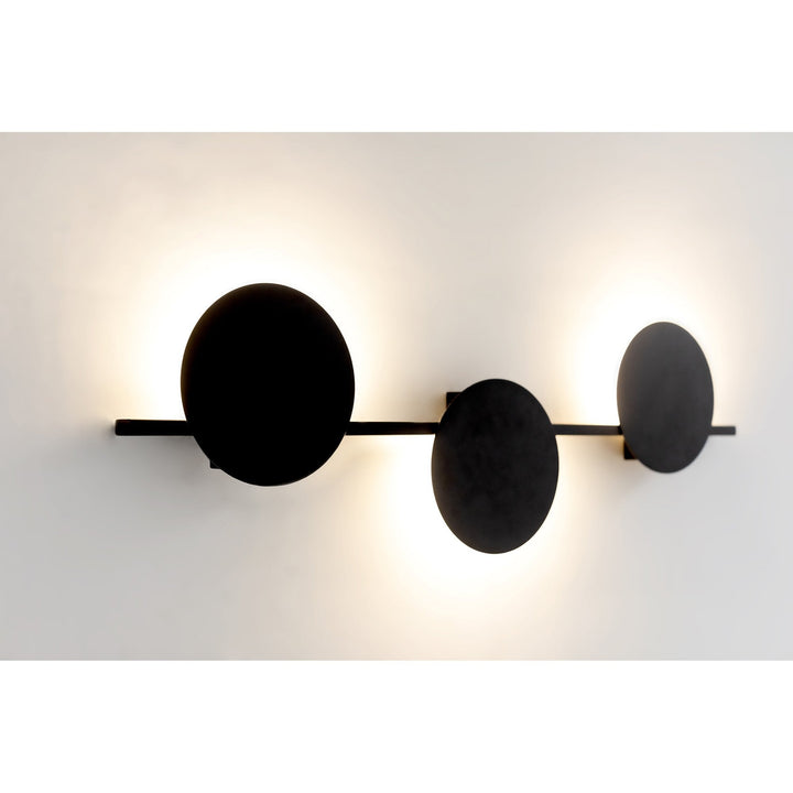 Mantra M7301 Eris 3 Light Wall Lamp 24W LED Black