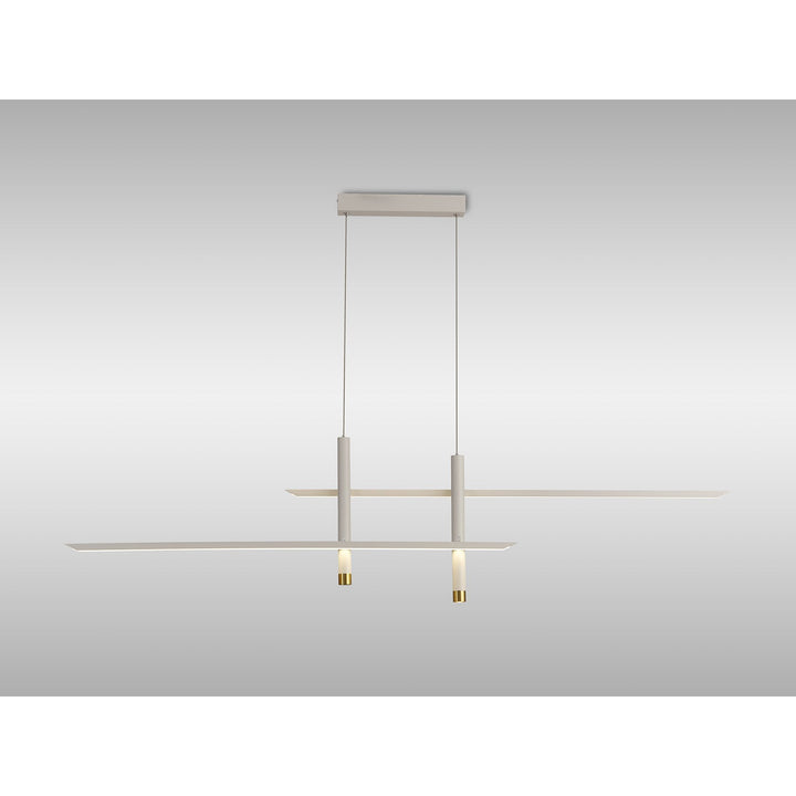 Mantra M7982 Esparta Linear Pendant 50W LED White / Gold