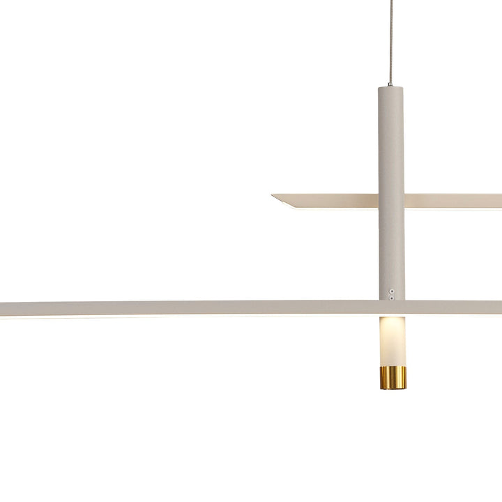 Mantra M7982 Esparta Linear Pendant 50W LED White / Gold