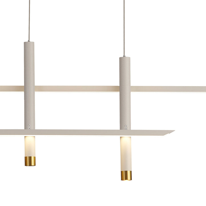 Mantra M7982 Esparta Linear Pendant 50W LED White / Gold