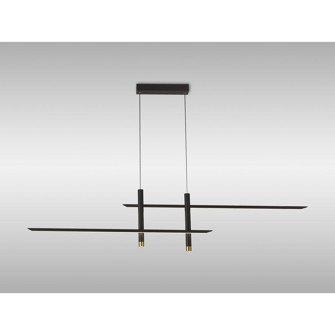 Mantra M7983 Esparta Linear Pendant 50W LED Black / Gold