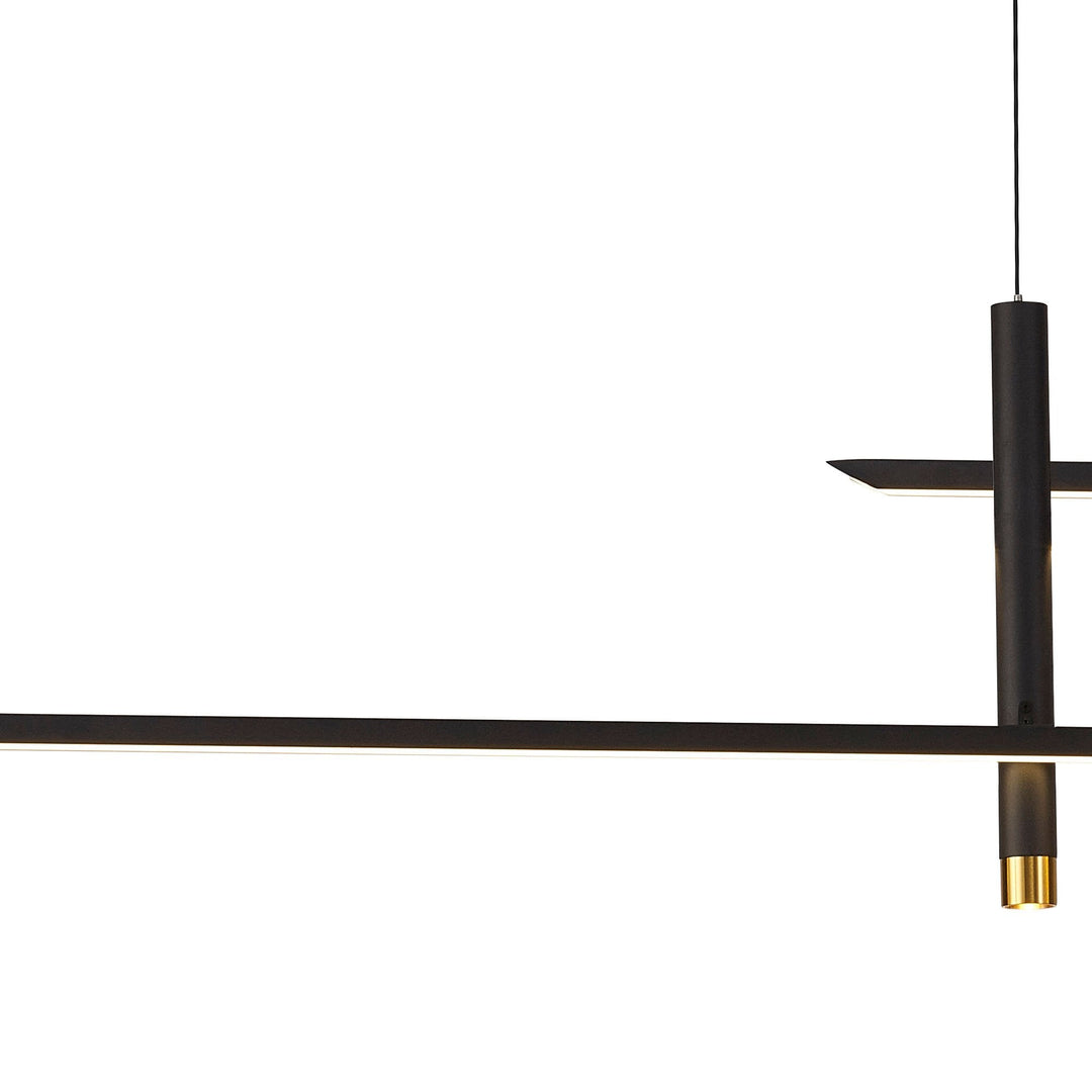 Mantra M7983 Esparta Linear Pendant 50W LED Black / Gold