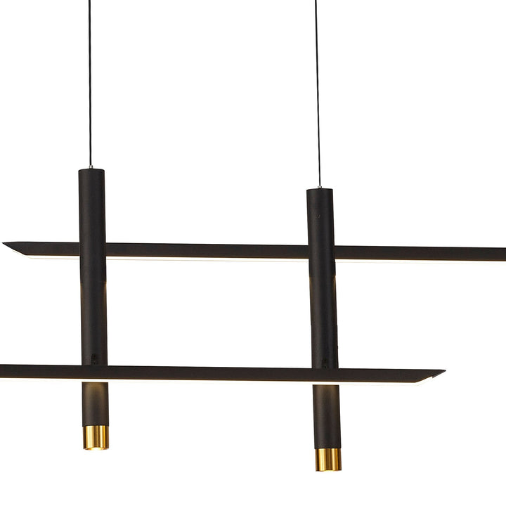 Mantra M7983 Esparta Linear Pendant 50W LED Black / Gold