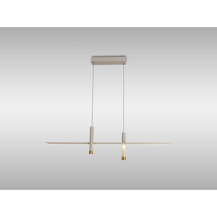 Mantra M7980 Esparta Linear Pendant 30W LED White / Gold