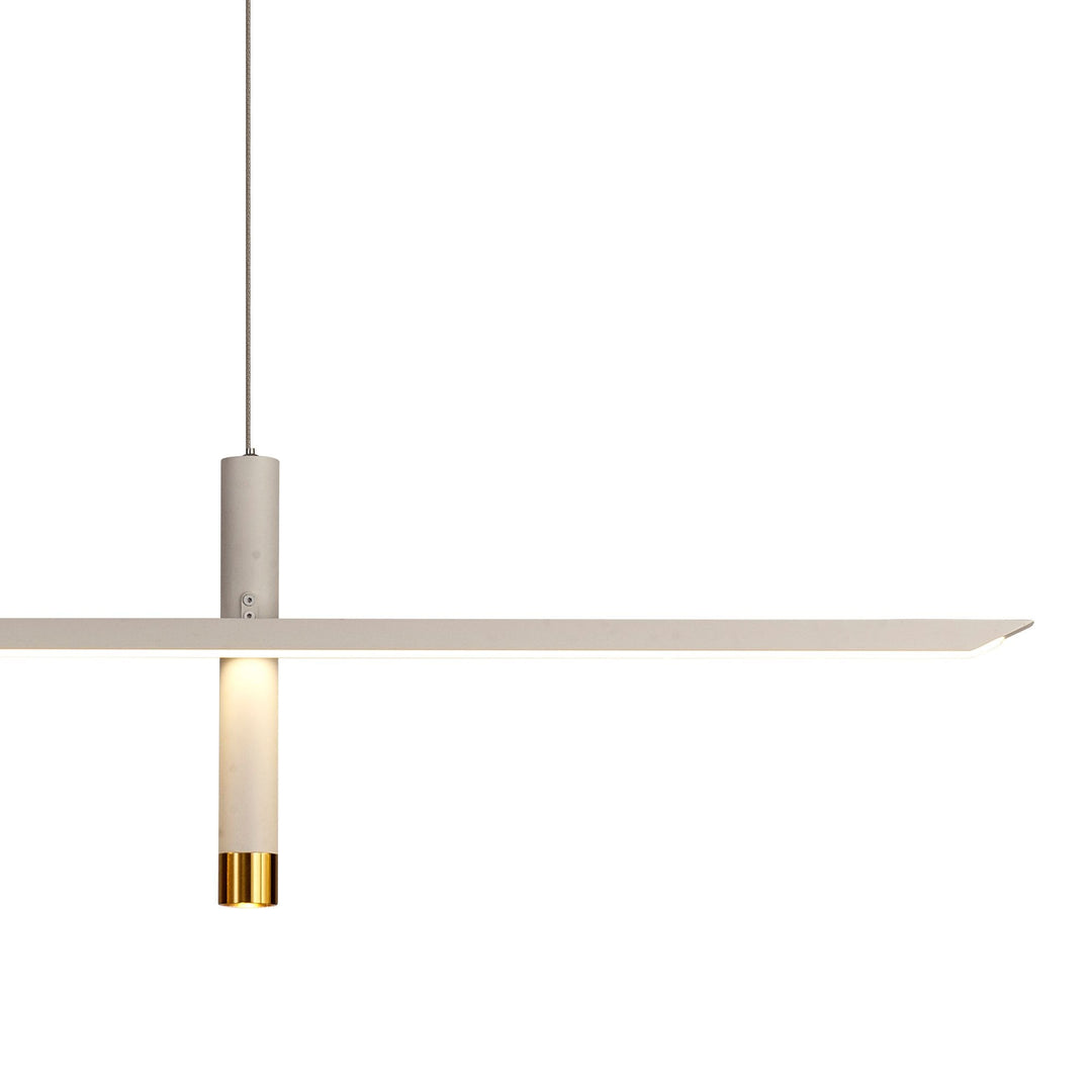 Mantra M7980 Esparta Linear Pendant 30W LED White / Gold