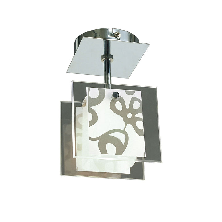 Mantra M8508/1 Euphoria Ceiling 1 Light Polished Chrome/Opal White Glass