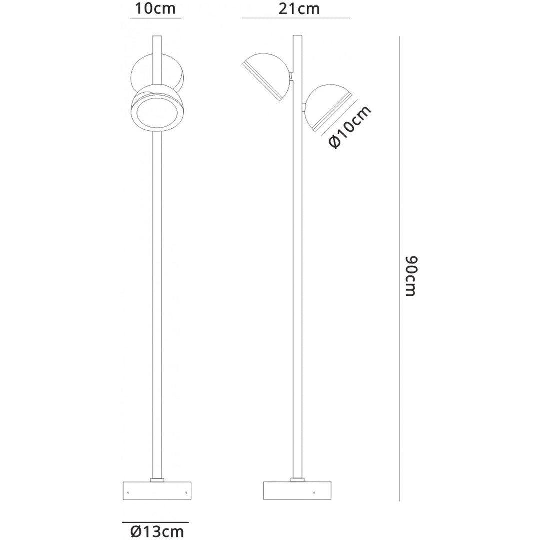 Mantra M6743 Everest Outdoor Tall Post 2 Light Anthracite