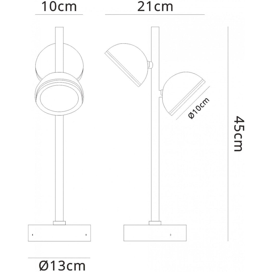 Mantra M6740 Everest Outdoor Short Post 2 Light White